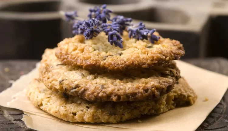 recept na levanduľové maslové cookies