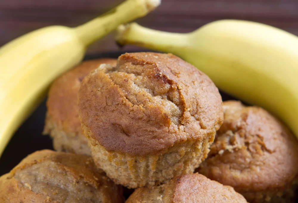 recept na zdravé banánové muffiny