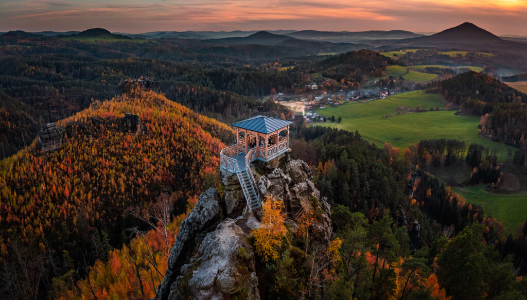 Mariina vyhliadka v Českom Švajčiarsku.