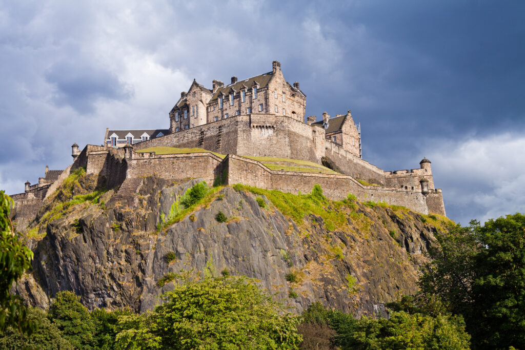 Edinburghský hrad.